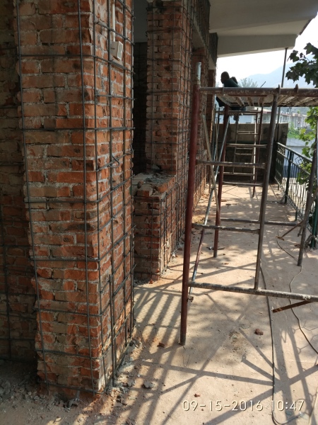 喷射混凝土钢板网墙